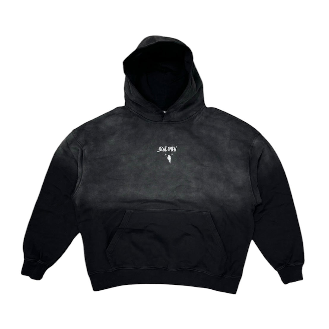 “SUN FADED” PREMIUM OVERSIZED HOODIE - BLACK