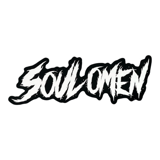 SOUL OMEN STICKER - WHITE / BLACK