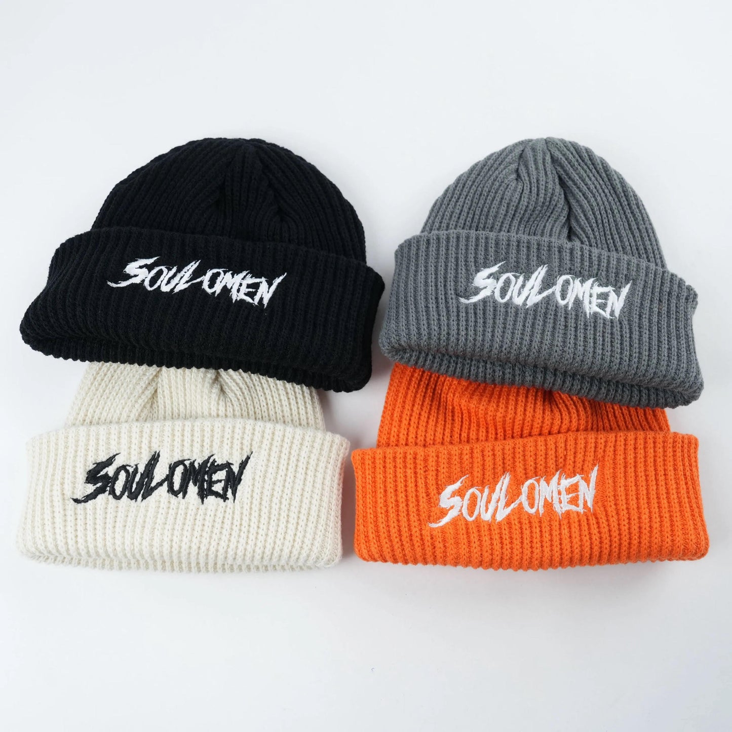 "SOUL OMEN" BEANIE - ORANGE