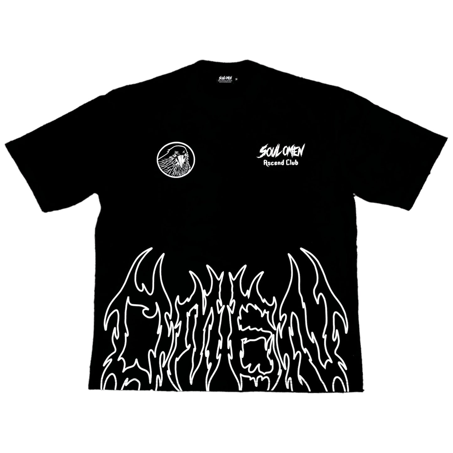 "OMEN" PREMIUM OVERSIZED T-SHIRT - BLACK